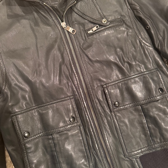 Vintage Diesel genuine lambskin leather jacket size small - Picture 2 of 6